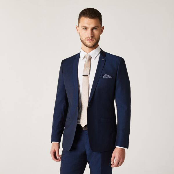 Mens New Navy Tailored Suit Jacket
